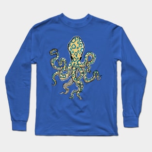 Blue Ring Octopus Long Sleeve T-Shirt